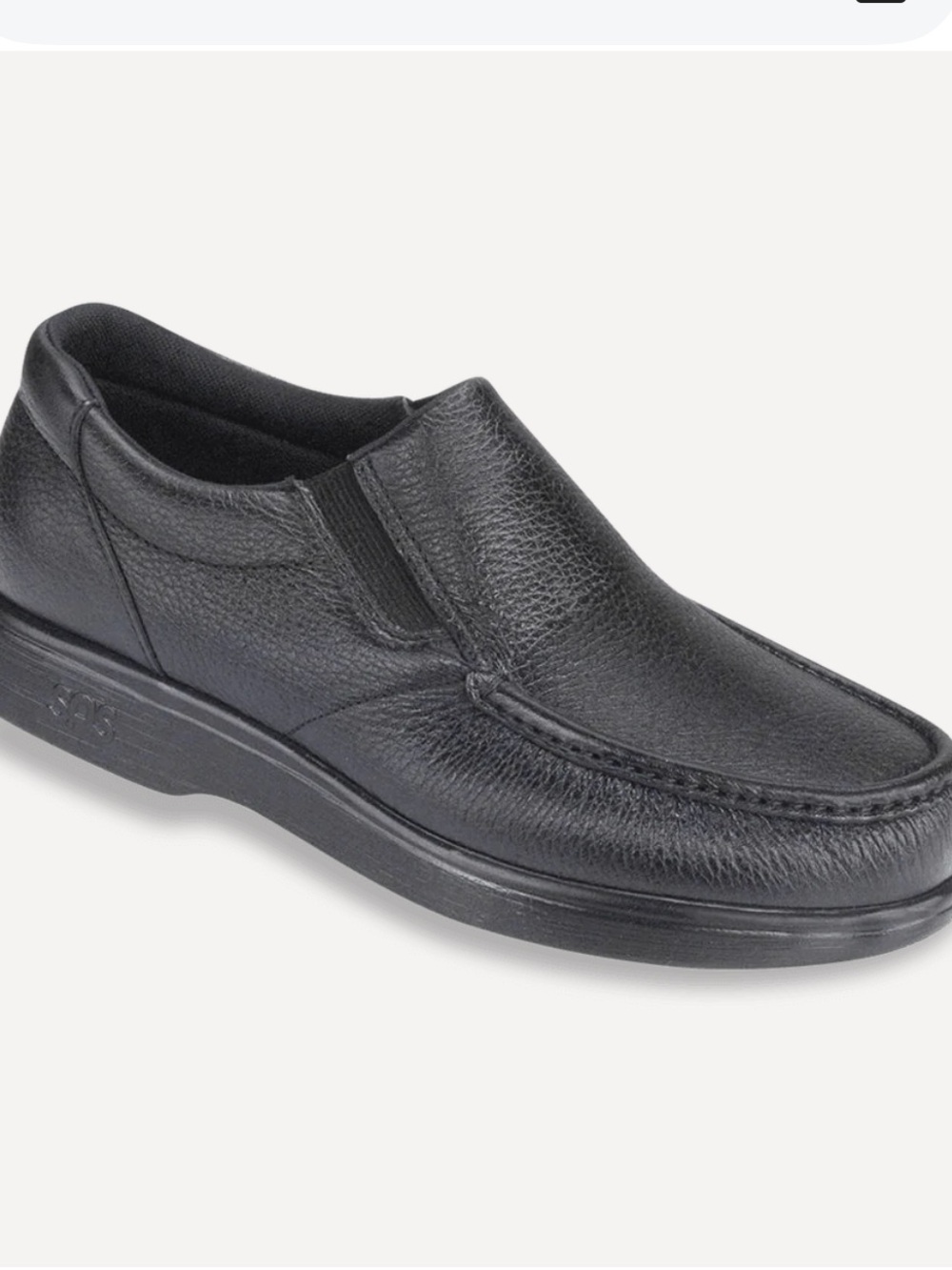 SAS Men’s Shoes 12M Side Gore Slip On Walking Shoe Black